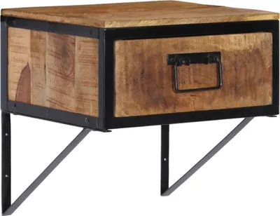 Image de Table de chevet 40x35x40 cm bois de manguier massif