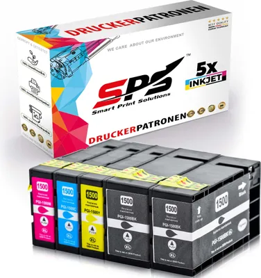 Produktbild von 5x Tinten Canon PGI-1500XL Multipack kompatibel für Canon MAXIFY MB2155 Drucker