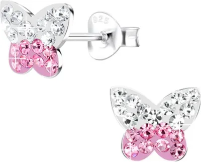 Produktbild von Kinder Ohrringe Silber 925 Schmetterling Ohrstecker