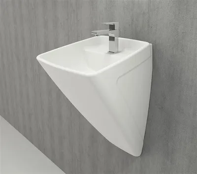 Produktbild von Monoblock Waschbecken 47,5x48,5 cm in Kah Weiß aus Hochwertigem Sanitör Keramik