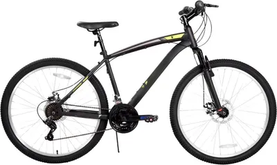 Produktbild von Mountainbike 26 Zoll – 18 Gang Schaltung, Stahlrahmen, Scheibenbremsen, Federgabel – Gelb