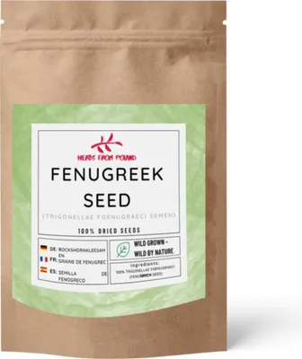 Produktbild von Herbs from Poland Bockshornkleesamen – Für Verdauung, Stoffwechsel, Energie & Haare, 100% Natürlich – 200g