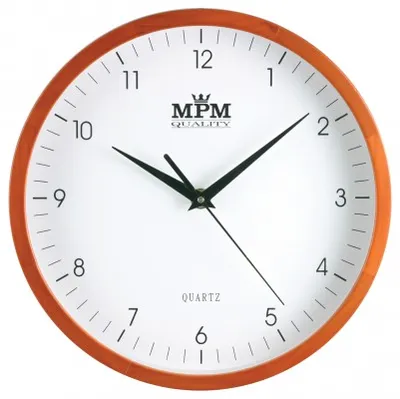 Obrázek produktu pro Nástěnné hodiny MPM, 2472.51.W - světle hnědé, 25cm