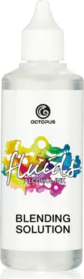 Obrázok produktu pre Octopus Fluids Roztok na miešanie alkoholových atramentov, roztok na miešanie alkoholových atramentov, bezfarebný, 100 ml