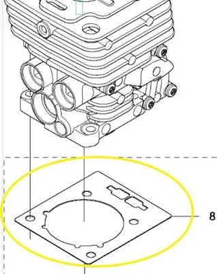 Image de Joint de cylindre 333R Husqvarna 537333002