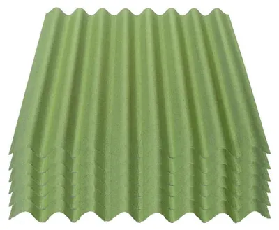 Produktbild von Onduline Easyline Dachplatte Wandplatte Bitumenwellplatten Wellplatte 6x0,76m² - grün