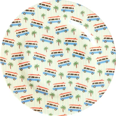 Produktbild von Rice Beilagenteller - Hellblau - Cars Print Melamin