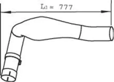 Immagine prodotto di DINEX 48121 Tubo di scarico Tubo di scarico