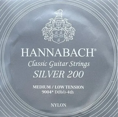 Produktbild von Hannabach 9004MLT Silver 200 - medium/low - d4