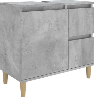 Obrázok produktu pre vidaXL Kúpeľňová skrinka Concrete Grey 65x33x60 cm Drevo Materiál