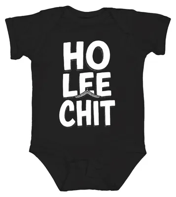Produktbild von HO LEE CHIT lustig Geschenk Asiatisch Pagode Humor Vintage Unisex Baby Body, Schwarz, 6/12