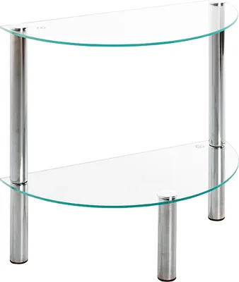 Produktbild von HAKU Möbel Beistelltisch chrom - Maße: B 45 cm x H 47 cm x T 22 cm; 90241