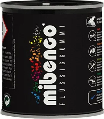 Produktbild von mibenco 72829005 Flüssiggummi Pur, 175g, Schwarz Matt, Schutz und Isolation zum Tauchen und Pinseln