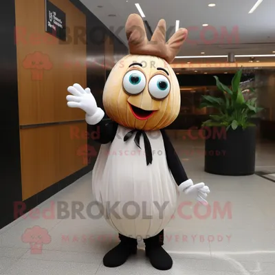 Productafbeelding van Ui mascotte REDBROKOLY kostuum karakter gekleed met een jurk broek en handschoenen