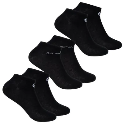 Produktbild von 39-42|Sergio Tacchini Uni Sneaker Socken 3 Paar schwarz SA14167139