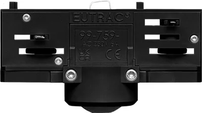 Immagine prodotto di Creative-Cables Adattatore Eutrac per binario trifase – (Nero, 35 mm x 96 mm) – Con filetto interno M10 – Per estensione o snodo