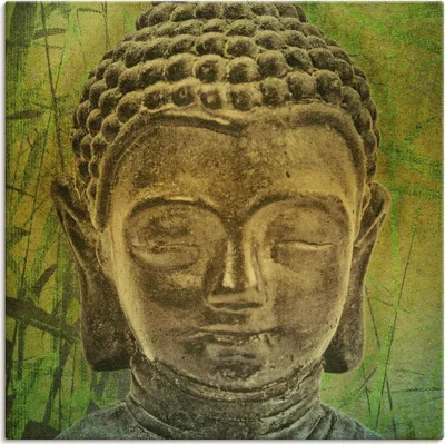 Produktbild von ARTland Leinwandbild Buddha II Größe: 70x70 cm