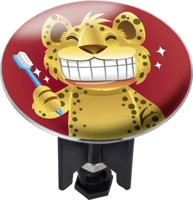 Produktbild von Wenko 21259100 Waschbeckenstöpsel Pluggy Xl Tiger Teeth - Abfluss - Stopfen, Messing, Kunststoff, Durchmesser 6,2 X 6,5 - 9,5 Cm
