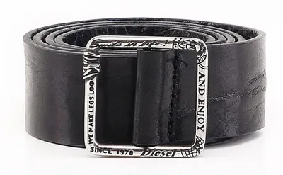 Produktbild von Diesel BISATE CINTURA Belt Gürtel Echtleder Schwarz