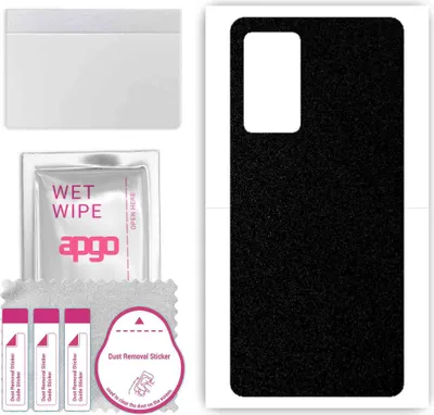 Produktbild von apgo Rückseite Schutzfolie, Skin, kompatibel mit Vivo X60 Pro 5G, Hinten Displayschutzfolie aus Vinylfolie, kratzfest, einfache Montage - Mattschwarz