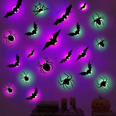 Productafbeelding van Halloween-decoratie, 21 stuks, vleermuis, Halloween-decoratie