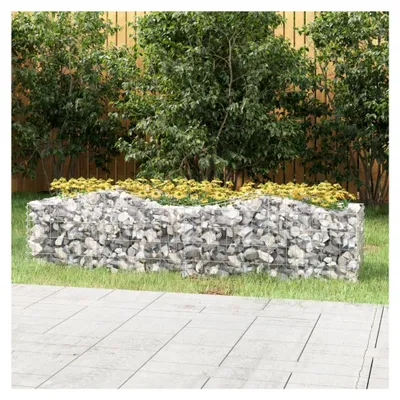 Produktbild von Gewölbtes Gabionen-Hochbeet 200x50x50 cm aus verzinktem Eisen
