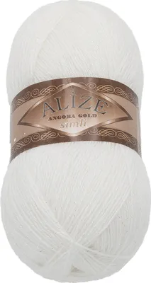 Immagine prodotto di ANGORA GOLD SIMLI - 100g / 500 m - Bianco