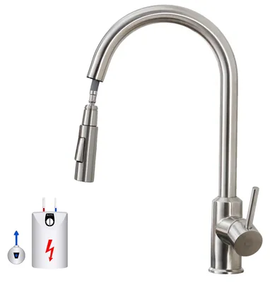 Obrázok produktu pre Kúpeľňová batéria, dva režimy prívodu vody, výstup otočný o 360°, chrómovaná, závit G3/8