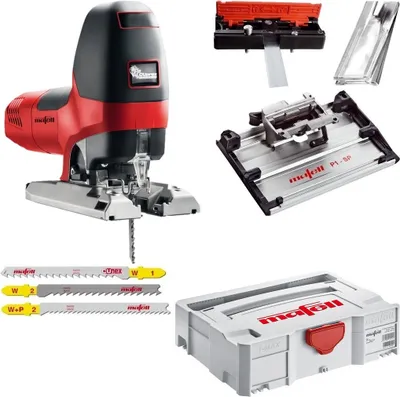 Produktbild von Mafell Stichsäge P1 cc MaxiMAX T-MAX Schwenkplatte Sägeblätter 917103