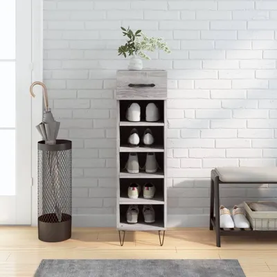 Produktbild von [Home] Schuhschrank Grau Sonoma 30x35x105 cm Holzwerkstoff , Neue Mode 2024 im häuslichen Leben