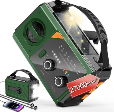 Obrázek produktu pro Azomor – přenosné Bluetooth rádio s dobíjecí baterií a funkcemi pro venkovní použití