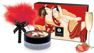Immagine prodotto di Shunga - Set Di Polvere Da Massaggio Commestibile Alla Fragola