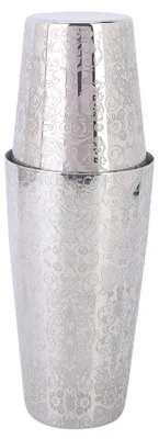 Produktbild von Cocktailshaker-Set aus Edelstahl, Boston-Shaker, Barkeeper-Werkzeug, Silber