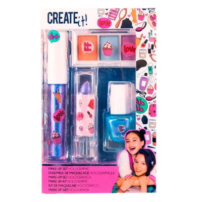 Produktbild von Canenco Create It! Makeup Set Holographic, Make-up-Set für Kinder, 6 Jahr(e), Mehrfarbig