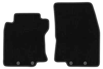 Image de Tapis avant en moquette aiguilletée pour Nissan X-Trail III T32 2013-2017 (SUV) – 2 pièces, noirs, sur mesure – Wielganizator BASIC