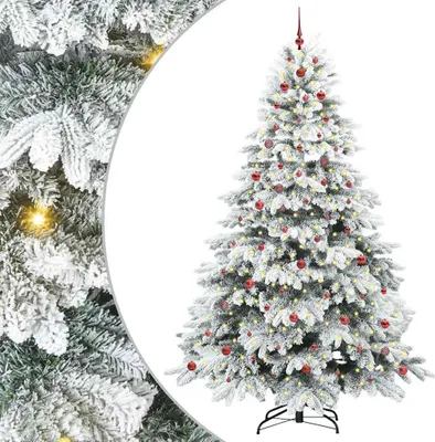 Zdjęcie produktu dla Sztuczna choinka z 300 diodami LED zielona 240 cm PE i PVC