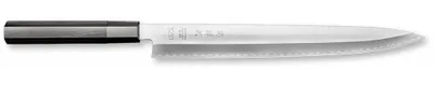 Yanagiba 30 cm, 8A Kohlenstoffstahl, schwarzer Pakkaholzgriff, Sushi-Messer