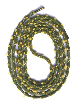 Produktbild von SNORS zweifarbige Rundsenkel - KHAKI / APRIKOSE - 3mm - 130cm