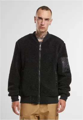 Obrázek produktu pro Bunda Brandit MA1 Sherpa Jacket black - M