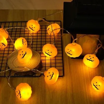 Image de Guirlande lumineuse « citrouille » 3 m, 20 LED