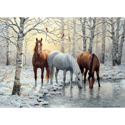 Image de COBBLE HILL Hiver Trio Puzzle 1000 pièces