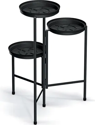 Produktbild von NABBI Metallständer für Blumen IKF600 – schwarz