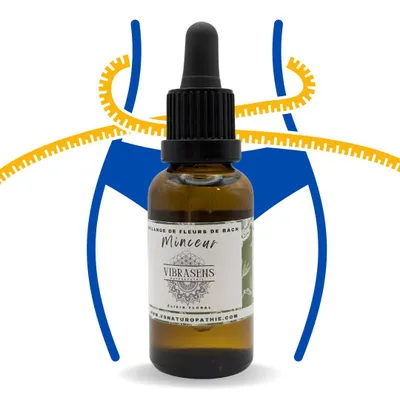 Produktbild von Bachblüten-Mischung Minceur – Natürliches Blütenelixier 30 ml mit Pipette – Unterstützung für emotionale Balance – Hergestellt in Frankreich
