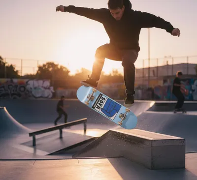 Image de Planche de Skate – 8.25"–  Misc-3 – Deck Bleu – Sofa Skateboards