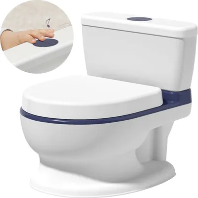Obrázok produktu pre Detský nočník s melódiou RK-290 biely a modrý