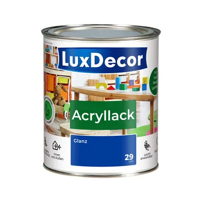 Produktbild von Acryllack 750ml Glanz Holzlack (29) Saphirfarbene Blumen Spielzeug Metall Möbel Lack