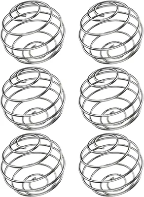 Productafbeelding van Shakerbollen - 6 stuks - Proteïneshakerbol - Accessoires voor thermoshakers - Roestvrijstalen draadbol - Mengbol voor shakerfles