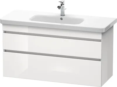 Produktbild von Waschtischunterbau DURASTYLE 448x1130x610mm weiß hochglanz/weiß matt weiß hochglanz/weiß matt