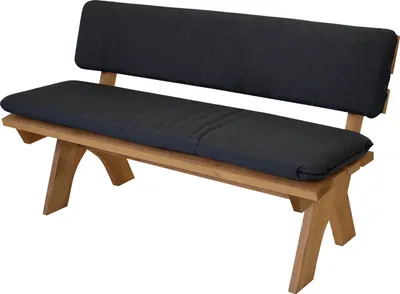 Produktbild von DEGAMO Bankauflage Polsterauflage Auflagenset ARIZONA für Bank 3-sitzer 150cm, anthrazit, 2-teilig
