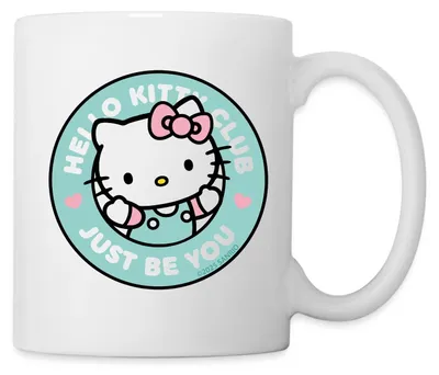 Produktbild von Spreadshirt Hello Club Kitty Just Be You Tasse, One size, Weiß